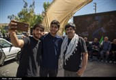 بدرقه زائران مراسم وداع با رهبر شهید انقلاب - شیراز
