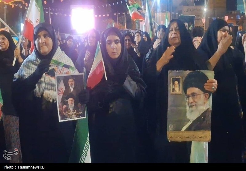 کهگیلویه با اشک و مرثیه، هم‌قدم بدرقه‌کنندگان رهبر شهید شد