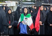 میدان انقلاب تهران پیش از آغاز مراسم  تشییع پیکر مطهر آقای شهید ایران