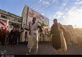 میدان انقلاب تهران پیش از آغاز مراسم  تشییع پیکر مطهر آقای شهید ایران