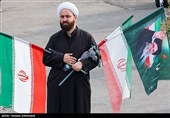 پیش از آغاز مراسم  تشییع پیکر مطهر آقای شهید ایران