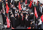 پیش از آغاز مراسم  تشییع پیکر مطهر آقای شهید ایران