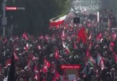 וידאו | תור ההמונים במסע הלוויה של מנהיג המהפכה השהיד נראה אינסופי...