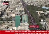 וידאו | קהל עצום ומדהים בלוויית האימאם השהיד; ברכת האל על עם איראן הנבחר