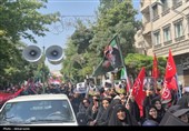تجدید میثاق مردم اردبیل در پیاده‌روی جاماندگان تشییع
