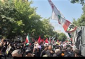 تجدید میثاق مردم اردبیل در پیاده‌روی جاماندگان تشییع