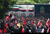 Проводы гроба мученика-лидера Ирана в Тегеране-1