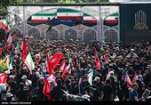 Проводы гроба мученика-лидера Ирана в Тегеране-1