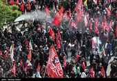 حضور ملیونی مهیب فی مراسم تشییع قائد الثورة الإسلامیة فی طهران
