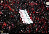 حضور ملیونی مهیب فی مراسم تشییع قائد الثورة الإسلامیة فی طهران