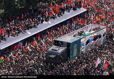 Tehran Drenched in Mourning as Vast Crowds Encircle Funeral Convoy of Martyred Leader