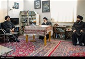 دیدار نماینده ولی‌فقیه در زنجان با آیت‌الله حسینی زنجانی