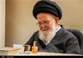 دیدار نماینده ولی‌فقیه در زنجان با آیت‌الله حسینی زنجانی