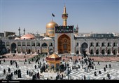 آماده‌سازی حرم مطهر رضوی در آستانه تشییع رهبر شهید انقلاب