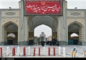 آماده‌سازی حرم مطهر رضوی در آستانه تشییع رهبر شهید انقلاب