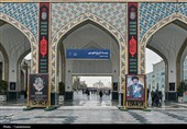 آماده‌سازی حرم مطهر رضوی در آستانه تشییع رهبر شهید انقلاب