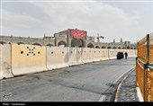 آماده‌سازی حرم مطهر رضوی در آستانه تشییع رهبر شهید انقلاب