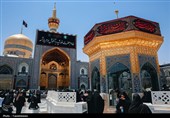 آماده‌سازی حرم مطهر رضوی در آستانه تشییع رهبر شهید انقلاب