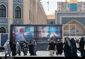 آماده‌سازی حرم مطهر رضوی در آستانه تشییع رهبر شهید انقلاب