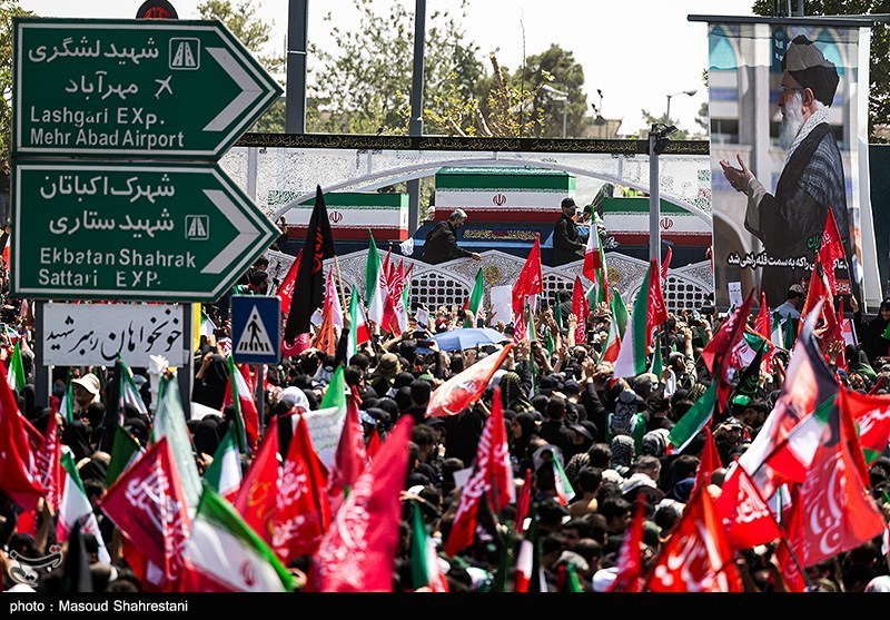 تشييع الامام الخامنئي ,  مراسم وداع القائد الشهيد للثورة , قائد الأمة المجاهد الشهيد  , 
