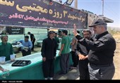 خدمت‌رسانی مواکب استان مرکزی در مراسم وداع و تشییع امام شهید امت