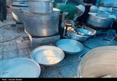 خدمت‌رسانی مواکب استان مرکزی در مراسم وداع و تشییع امام شهید امت