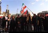 پیش از آغاز مراسم  تشییع پیکر مطهر آقای شهید ایران