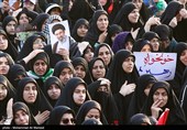 آیین بدرقه و تشییع رهبر شهید  در مسجد مقدس جمکران