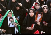 آیین بدرقه و تشییع رهبر شهید  در مسجد مقدس جمکران