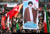 آیین بدرقه و تشییع رهبر شهید  در مسجد مقدس جمکران