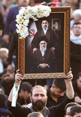 آیین بدرقه و تشییع رهبر شهید  در مسجد مقدس جمکران