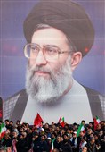 آیین بدرقه و تشییع رهبر شهید  در مسجد مقدس جمکران