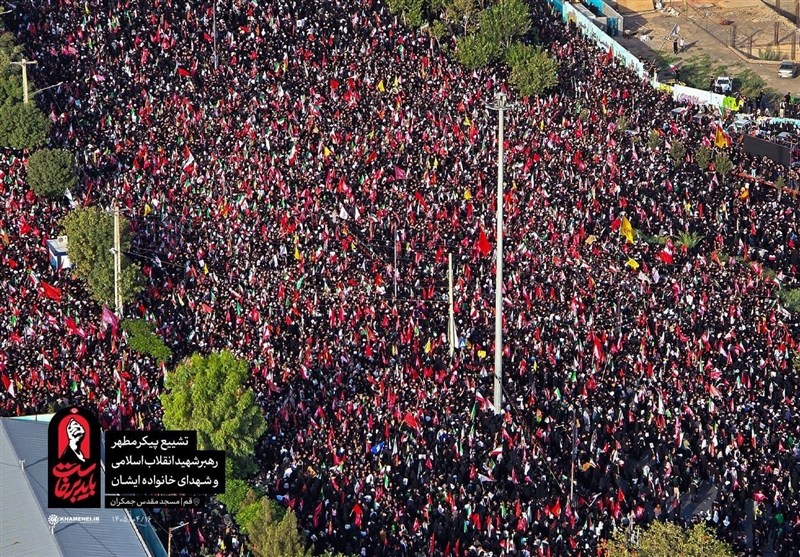 تشییع رهبر شهید , تشییع امام شهید , تشییع آیتاللهالعظمی سید علی خامنهای , بدرقه آقای شهید ایران , اخبار استان قم , آیتالله سید علی خامنهای ,