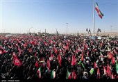 اقامه نماز بر پیکر رهبر شهید انقلاب در مسجد مقدس جمکران