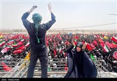 اقامه نماز بر پیکر رهبر شهید انقلاب در مسجد مقدس جمکران