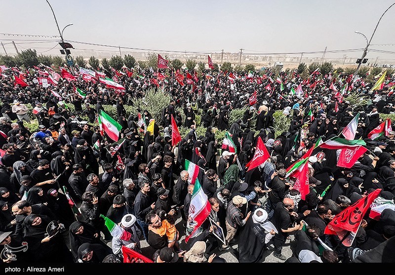مسجد جمكران قم ,  تشييع الامام الخامنئي ,  مراسم وداع القائد الشهيد للثورة , قائد الأمة المجاهد الشهيد  , 