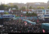 اقامه نماز بر پیکر رهبر شهید انقلاب در مسجد مقدس جمکران
