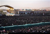 اقامه نماز بر پیکر رهبر شهید انقلاب در مسجد مقدس جمکران