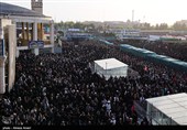 اقامه نماز بر پیکر رهبر شهید انقلاب در مسجد مقدس جمکران