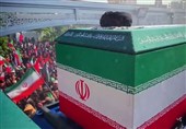 مشارکت بحرینی‌ها در مراسم نمادین تشییع امام خامنه‌‌ای
