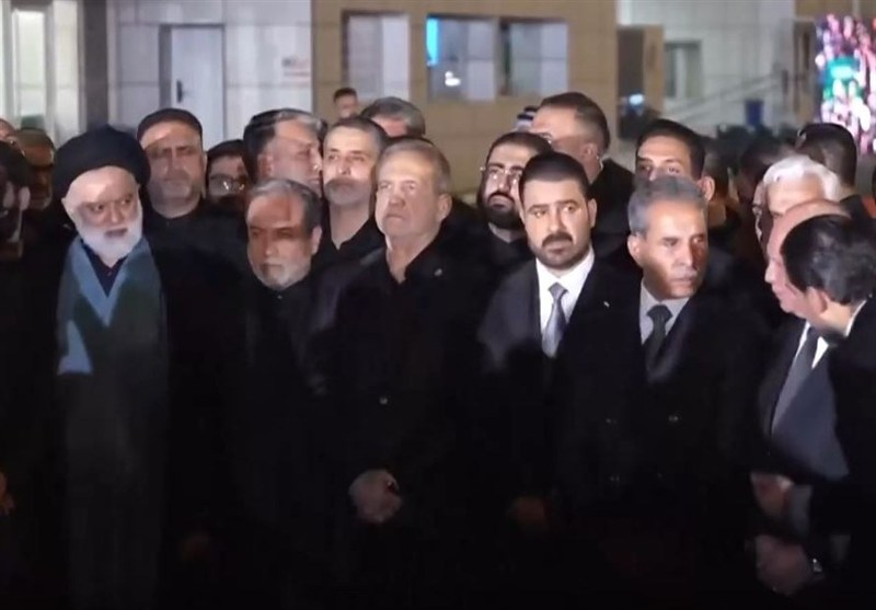 شهر نجف اشرف , کشور عراق , مراسم تشییع , تشییع رهبر شهید , تشییع امام شهید , تشییع آیت‌الله‌العظمی سید علی خامنه‌ای , بدرقه آقای شهید ایران , 