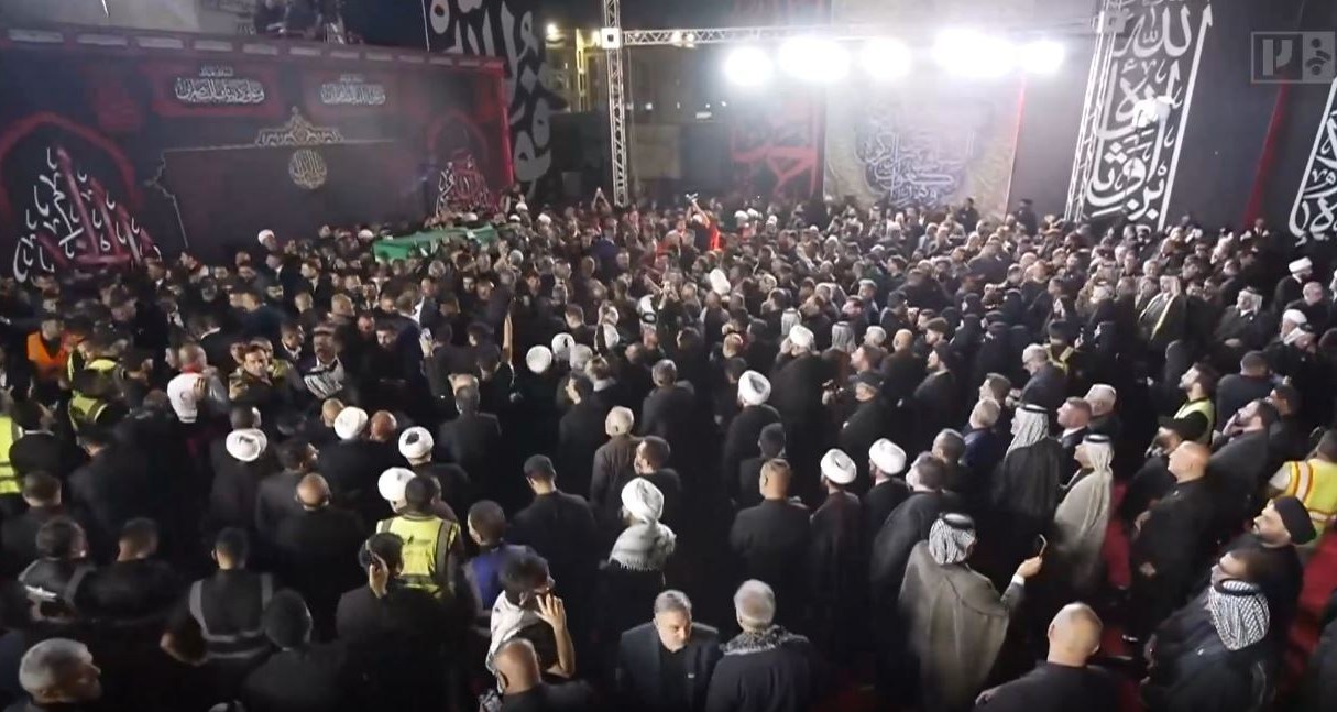 شهر نجف اشرف , کشور عراق , مراسم تشییع , تشییع رهبر شهید , تشییع امام شهید , تشییع آیت‌الله‌العظمی سید علی خامنه‌ای , بدرقه آقای شهید ایران , 
