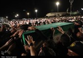 ورود هواپیمای حامل پیکر مطهر امام شهید به نجف اشرف