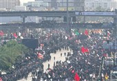 بالفیدیو.. حشود عراقیة ملیونیة فی مراسم تشییع جثمان قائد الثورة الإسلامیة الشهید