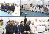 مراسم گرامیداشت رهبر شهیدباحضورعلمای اهل سنت و شیعه در عسلویه