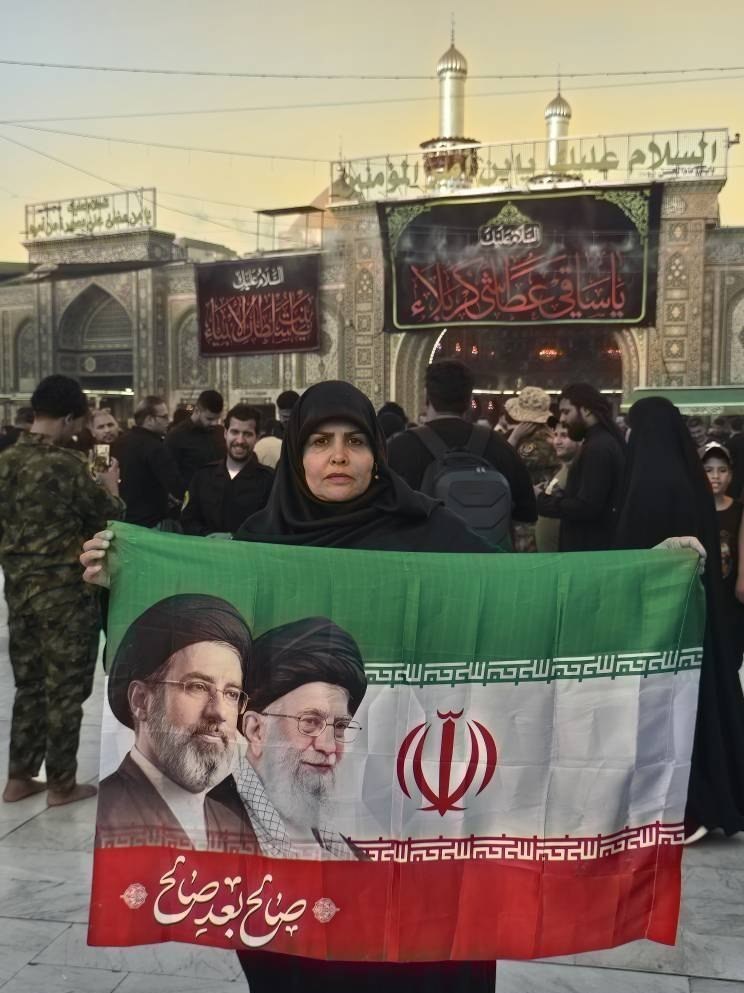 تشییع آیت‌الله‌العظمی سید علی خامنه‌ای , تشییع امام شهید , کربلا , کشور عراق , 