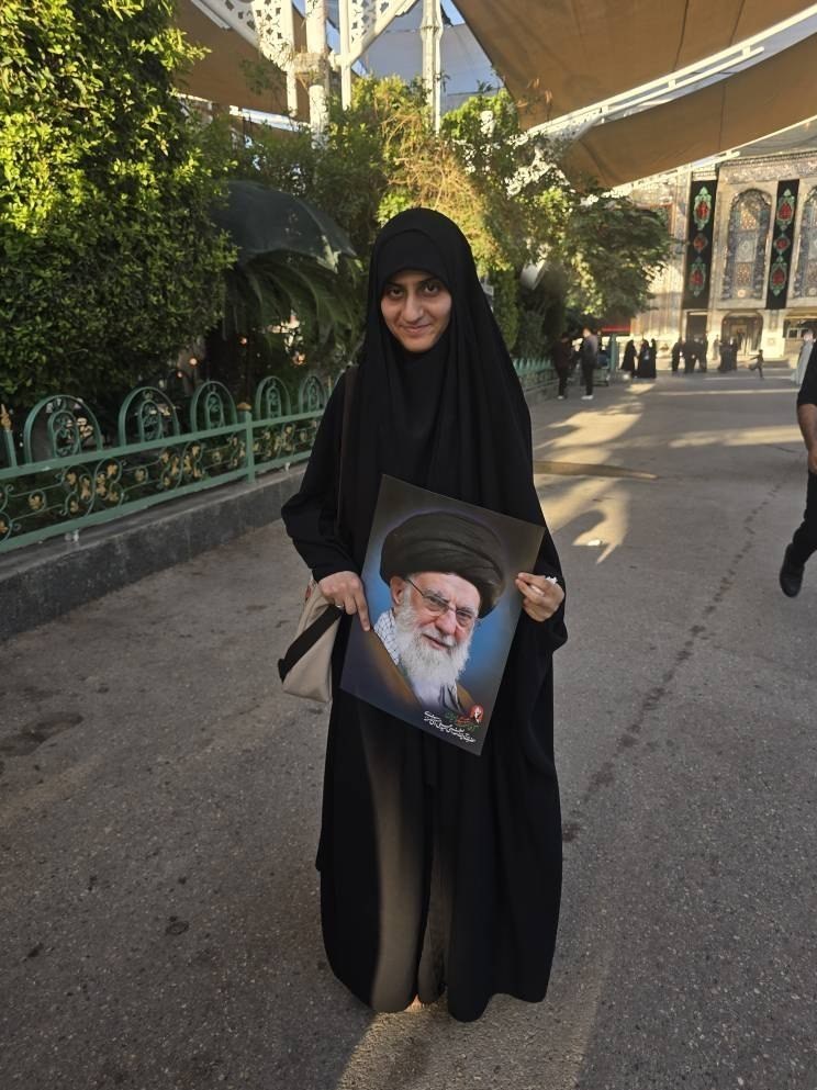 تشییع آیت‌الله‌العظمی سید علی خامنه‌ای , تشییع امام شهید , کربلا , کشور عراق , 