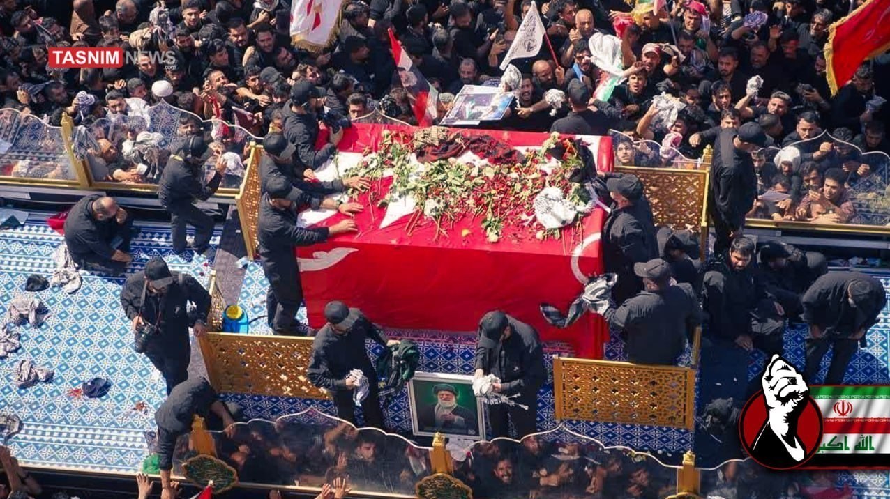 کشور عراق , تشییع آیت‌الله‌العظمی سید علی خامنه‌ای , تشییع امام شهید , تشییع رهبر شهید , کربلا , 