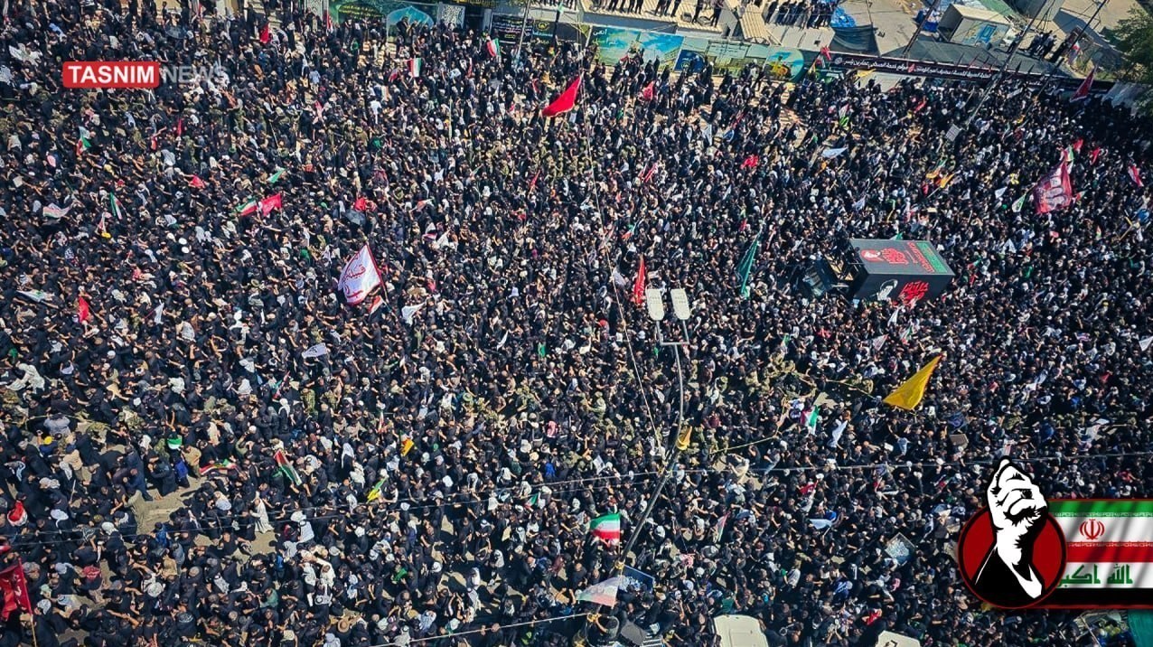کشور عراق , تشییع آیت‌الله‌العظمی سید علی خامنه‌ای , تشییع امام شهید , تشییع رهبر شهید , کربلا , 