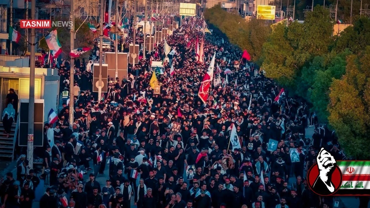 کشور عراق , تشییع آیت‌الله‌العظمی سید علی خامنه‌ای , تشییع امام شهید , تشییع رهبر شهید , کربلا , 